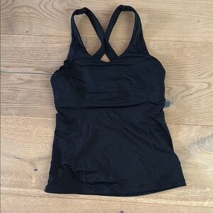 Lululemon Work it out tank, black, small